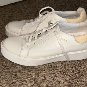 Naturalizer White Leather Sneakers